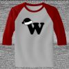 Raglan 3/4 Roundneck Shirt (Gray Body) Thumbnail