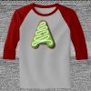 Raglan 3/4 Roundneck Shirt (Gray Body) Thumbnail