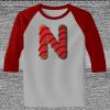 Raglan 3/4 Roundneck Shirt (Gray Body) Thumbnail