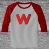 Raglan 3/4 Roundneck Shirt (Gray Body) Thumbnail