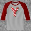 Raglan 3/4 Roundneck Shirt (Gray Body) Thumbnail