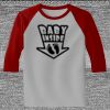 Raglan 3/4 Roundneck Shirt (Gray Body) Thumbnail