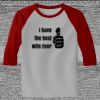 Raglan 3/4 Roundneck Shirt (Gray Body) Thumbnail