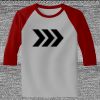 Raglan 3/4 Roundneck Shirt (Gray Body) Thumbnail