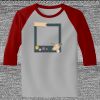 Raglan 3/4 Roundneck Shirt (Gray Body) Thumbnail