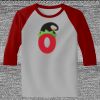 Raglan 3/4 Roundneck Shirt (Gray Body) Thumbnail