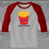 Raglan 3/4 Roundneck Shirt (Gray Body) Thumbnail
