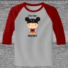 Raglan 3/4 Roundneck Shirt (Gray Body) Thumbnail