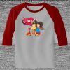 Raglan 3/4 Roundneck Shirt (Gray Body) Thumbnail