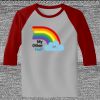 Raglan 3/4 Roundneck Shirt (Gray Body) Thumbnail