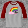 Raglan 3/4 Roundneck Shirt (Gray Body) Thumbnail