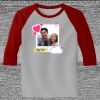 Raglan 3/4 Roundneck Shirt (Gray Body) Thumbnail