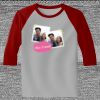 Raglan 3/4 Roundneck Shirt (Gray Body) Thumbnail