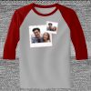 Raglan 3/4 Roundneck Shirt (Gray Body) Thumbnail
