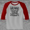 Raglan 3/4 Roundneck Shirt (Gray Body) Thumbnail