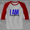 Raglan 3/4 Roundneck Shirt (Gray Body) Thumbnail