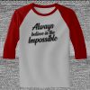 Raglan 3/4 Roundneck Shirt (Gray Body) Thumbnail