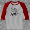 Raglan 3/4 Roundneck Shirt (Gray Body) Thumbnail