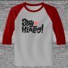 Raglan 3/4 Roundneck Shirt (Gray Body) Thumbnail