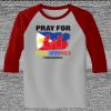 Raglan 3/4 Roundneck Shirt (Gray Body) Thumbnail