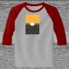 Raglan 3/4 Roundneck Shirt (Gray Body) Thumbnail
