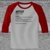 Raglan 3/4 Roundneck Shirt (Gray Body) Thumbnail