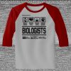 Raglan 3/4 Roundneck Shirt (Gray Body) Thumbnail