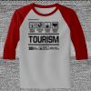 Raglan 3/4 Roundneck Shirt (Gray Body) Thumbnail