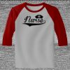 Raglan 3/4 Roundneck Shirt (Gray Body) Thumbnail