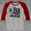 Raglan 3/4 Roundneck Shirt (Gray Body) Thumbnail