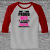 Raglan 3/4 Roundneck Shirt (Gray Body) Thumbnail
