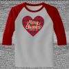 Raglan 3/4 Roundneck Shirt (Gray Body) Thumbnail