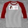 Raglan 3/4 Roundneck Shirt (Gray Body) Thumbnail
