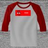 Raglan 3/4 Roundneck Shirt (Gray Body) Thumbnail