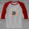 Raglan 3/4 Roundneck Shirt (Gray Body) Thumbnail