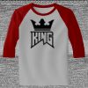 Raglan 3/4 Roundneck Shirt (Gray Body) Thumbnail