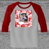 Raglan 3/4 Roundneck Shirt (Gray Body) Thumbnail