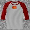 Raglan 3/4 Roundneck Shirt (Gray Body) Thumbnail