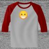 Raglan 3/4 Roundneck Shirt (Gray Body) Thumbnail