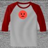 Raglan 3/4 Roundneck Shirt (Gray Body) Thumbnail