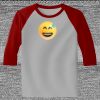 Raglan 3/4 Roundneck Shirt (Gray Body) Thumbnail