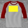 Raglan 3/4 Roundneck Shirt (Gray Body) Thumbnail