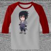 Raglan 3/4 Roundneck Shirt (Gray Body) Thumbnail
