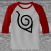 Raglan 3/4 Roundneck Shirt (Gray Body) Thumbnail