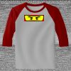Raglan 3/4 Roundneck Shirt (Gray Body) Thumbnail