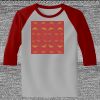 Raglan 3/4 Roundneck Shirt (Gray Body) Thumbnail