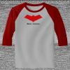 Raglan 3/4 Roundneck Shirt (Gray Body) Thumbnail