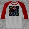 Raglan 3/4 Roundneck Shirt (Gray Body) Thumbnail