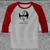 Raglan 3/4 Roundneck Shirt (Gray Body) Thumbnail