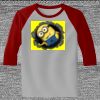 Raglan 3/4 Roundneck Shirt (Gray Body) Thumbnail